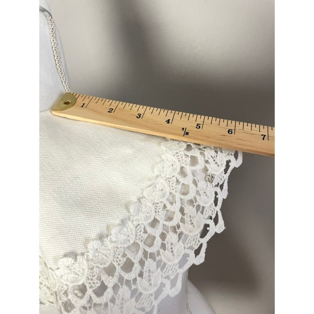 Handmade White Lace Detachable Cape Collar Victorian Cottagecore French Country - Picture 5 of 11
